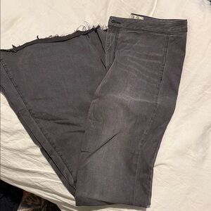 Free People Charcoal Flare Jeans
